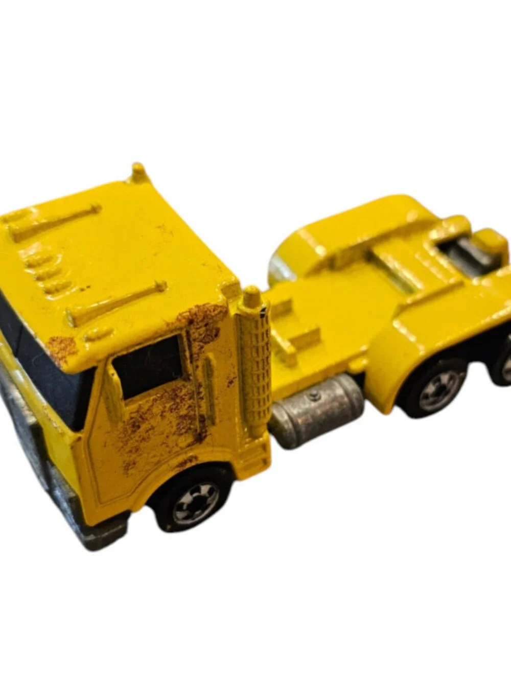Hot Wheels 1986 Semi Truck Cab Tractor Cabover Yellow Malaysia